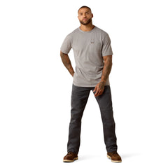 Ariat Men's Rebar Heather Grey Cotton Strong Dawg Tee