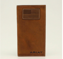 Ariat Tan Rodeo Wallet/Checkbook Cover