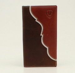 Ariat Brown Two Tone Rodeo Wallet/Checkbook Cover