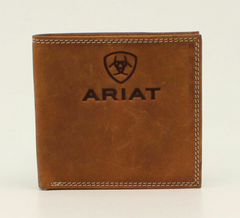 Ariat Brown Embossed Logo Wallet