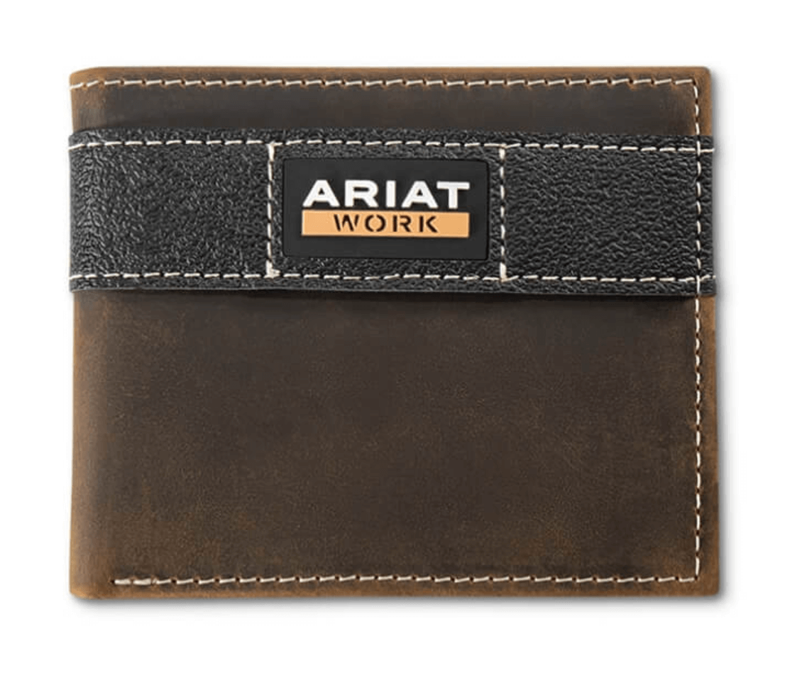 Ariat Men's Work Bifold Brown Wallet
