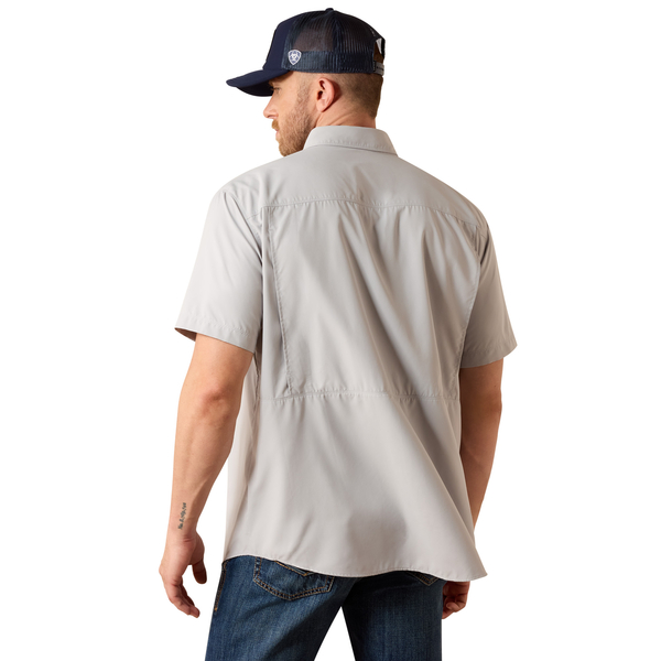 Ariat Men's VentTEK Outbound Short Sleeve Shirt - Light Grey