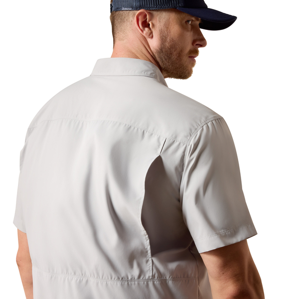 Ariat Men's VentTEK Outbound Short Sleeve Shirt - Light Grey