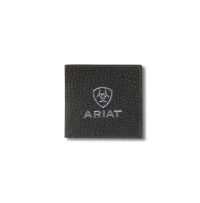 Ariat Large Bull Hide Black Bifold Wallet