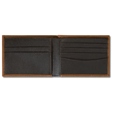 Ariat Men's American Flag Embroidered Leather Bifold Wallet