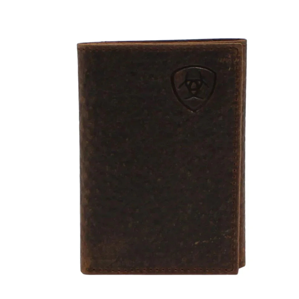Ariat Men's Brown Trifold Wallet