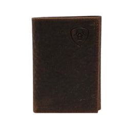 Ariat Men's Brown Trifold Wallet