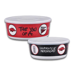 Arkansas Razorback Tupperware Set