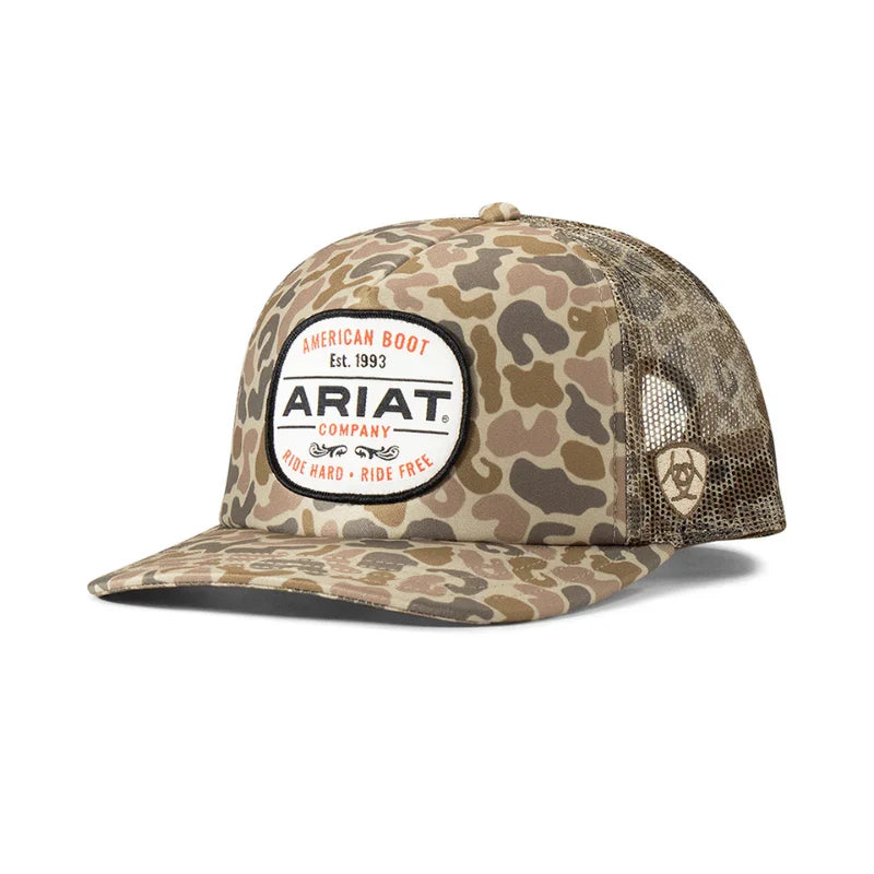 Ariat Men's Duck Camo Patch Snapback Hat